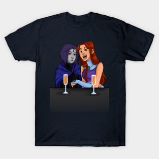 Raven and Starfire At Brunch T-Shirt